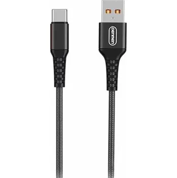 Datový kabel Denmen USB-A – USB-C kabel USB 1 m černý (29355)