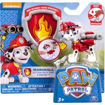 SPIN MASTER Hrací set Psí PAW patrola - figurka s odznakem Marshall