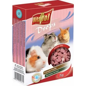 Krmivo pro hlodavce Vitapol KAPKY PRO HLODAVCE LESNÍ OVOCE 75g