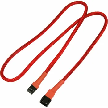 Audio kabel Nanoxia 3-pin - 3-pin, 0,6 m, červená (900300001)