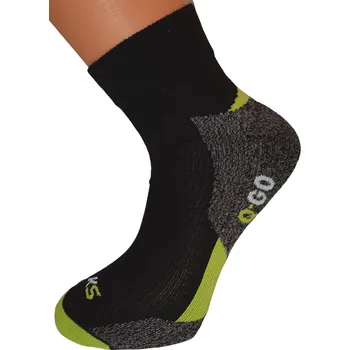Pánské ponožky Sportovní ponožky KS QGO - běh, chůze, cyklistika Limetková 42-44