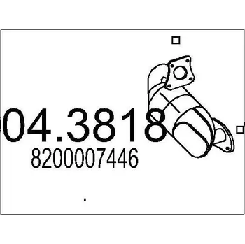 Katalyzátor Katalyzátor MTS 04.3818