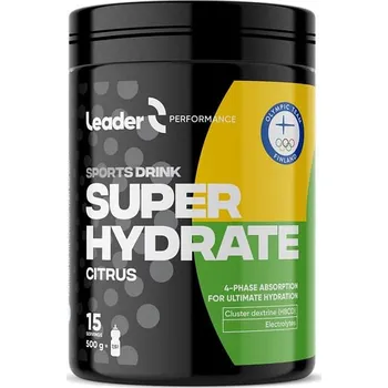 Nápoj pro sportovce Leader Sports Drink Super Hydrate 500 g citrus (Energetický a iontový nápoj - 4 fázová absorbce)