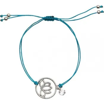 Náramek Flamenco Mystique Náramek Lotos B238N, stříbrný, z obecného kovu bez chromu a niklu, nastavitelný průměr