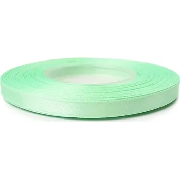 Stuha Saténová stuha pastelová zelená 6mm (Saténová stuha pastelová zelená 6mm)