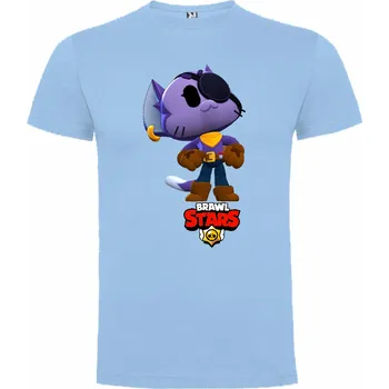 Tričko Billy Kit Brawl Stars Barva: Nebesky modrá/Světle modrá, Velikost: 134/140 - 9/10let