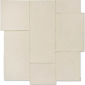 Přehoz na lůžko Ferm Living, Přehoz Offset 272 x 264 cm lomená bílá - Formadore
