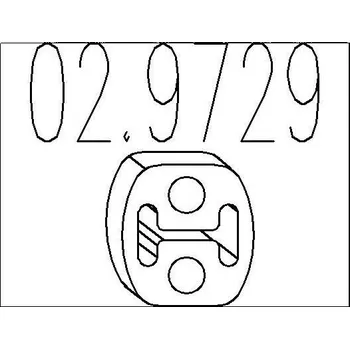 Tlumič výfuku Zarážka, tlumič výfuku MTS 02.9729