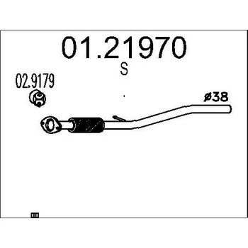 Výfuková trubka Výfuková trubka MTS 01.21970