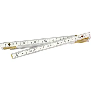 metr Metr skládací dřevěný 2m bílá barva