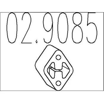 Tlumič výfuku Zarážka, tlumič výfuku MTS 02.9085