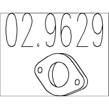 Těsnění výfuku Těsnění, výfuková trubka MTS 02.9629