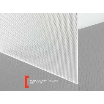 půdní výlez Röhm Strukturované plexisklo 3mm čiré Plexiglas struktura Z pyramida 1650 x 3050 mm