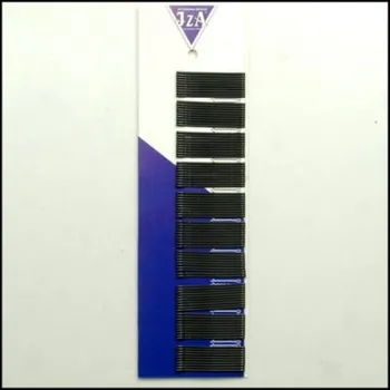 Spona do vlasů hladká s kuličkami, barva černá 7 cm, 100 ks