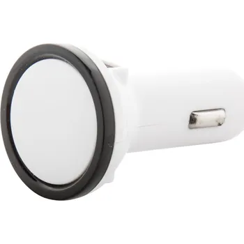 Nabíječka baterií BiPower USB nabíječka do auta 10 Vrchní část, 20 x 20 Tampontisk, 1 barva