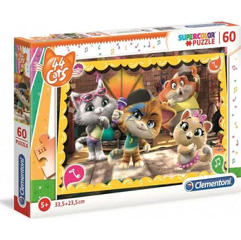 Puzzle Clementoni Puzzle 26052 - 44 koček 60 dílků