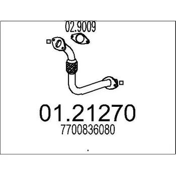 Auto-moto Výfuková trubka MTS 01.21270