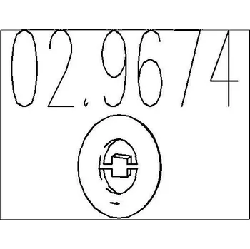 Tlumič výfuku Zarážka, tlumič výfuku MTS 02.9674