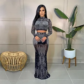 Dvoudílný průhledný set Barva: Černá, Velikost: S