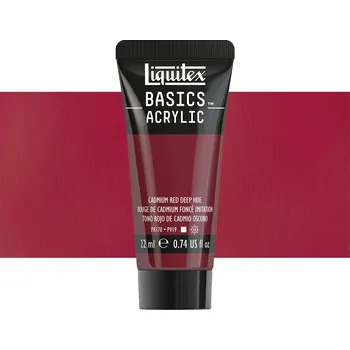 Vodová barva Akrylová barva Liquitex Basics - Cadmium Red Deep Hue Balení: 22 ml