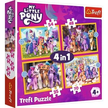 Puzzle Trefl Puzzle 34624 4 My little Pony4 v 1, 35, 48, 54, 70 dílků
