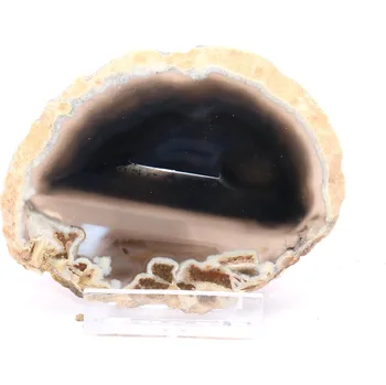 Přírodní kámen Magieprirody.cz Achátový plát velikost 8 cm + stojánek #1748 - Top kvalita