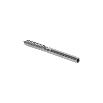 Zábradlí Úchyt (llisovací) pro lanko ø 4 mm do dřeva, broušená AISI 316