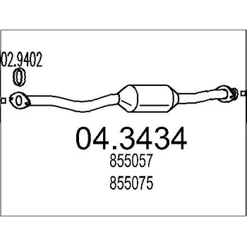 Katalyzátor Katalyzátor MTS 04.3434