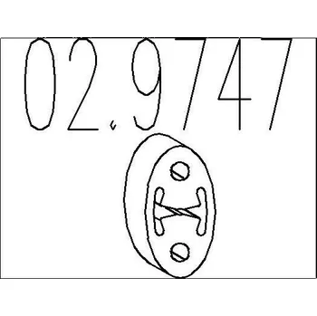 Tlumič výfuku Zarážka, tlumič výfuku MTS 02.9747