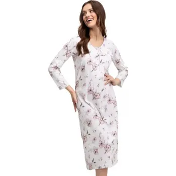 Dámské noční prádlo Julimex Luna 38 bílá/květy