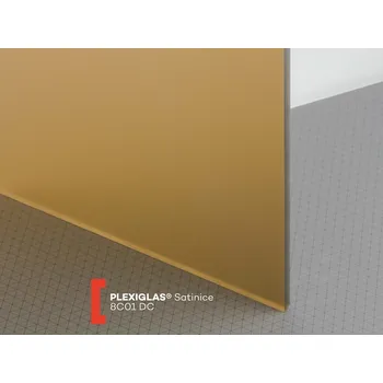 půdní výlez Röhm Pískované plexisklo Plexiglas Satinice 6mm bronz 8C01 DC (terra) 1520 x 2030 mm