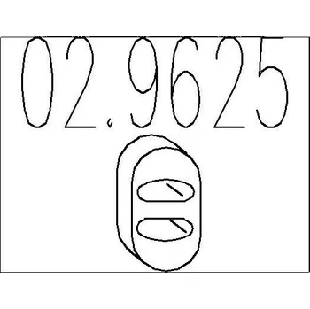 Tlumič výfuku Zarážka, tlumič výfuku MTS 02.9625