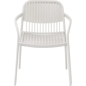 Zahradní stůl Zahradní židle s područkami Blomus YUA světle šedá 2