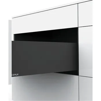 Nábytkové kování Cemux Zásuvka H BOX výška 167 mm - barva antracitová Jmenovitá délka [mm]: 550
