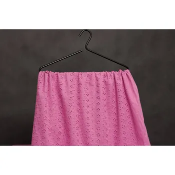 Madeira bavlněná - Růžová s výšivkou