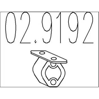 Výfukový systém Zarážka, tlumič výfuku MTS 02.9192