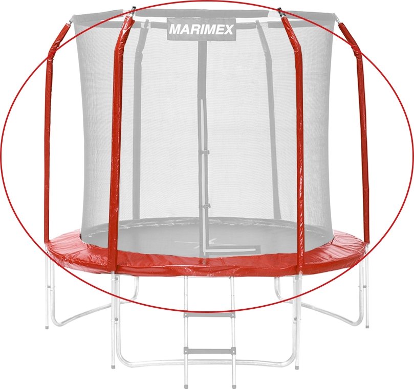 Marimex | Sada krytu pružin a rukávů pro trampolínu 244 cm - červená | 19000773