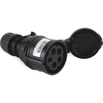 Elektrická zásuvka Zásuvka spojovací černá ZSBM325 - 5 kolík 32A