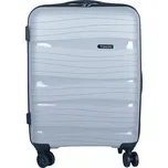 Malý šedý plastový (polypropylen) kufr VIAGIO, obsah 35 l