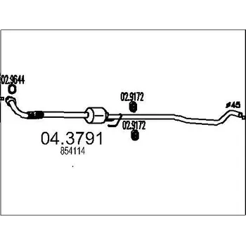 Katalyzátor Katalyzátor MTS 04.3791