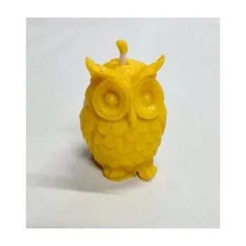 Svíčka Včelařství Thomayer Svíčka Sovička z pravého včelího vosku 30 g