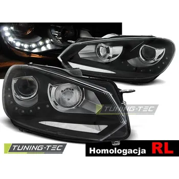 Přední světlomet Tuning-Tec Přední čirá LED světla Volkswagen Golf VI (2008 - 2013) - s denním svícením RL