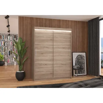 Šatní skříň ArtAdrk Šatní skříň DENVER DV05 | trufla 150 cm