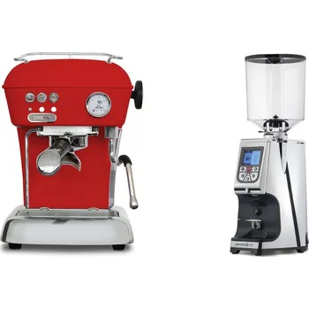 Kávovar Ascaso Dream ONE, Love Red + Eureka Atom Specialty 75, chrome