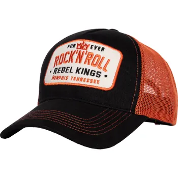 Kšiltovka Kšiltovka Rockabilly z King Kerosin - Rebel Kings Trucker Hat - černá
