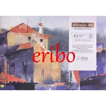 Blok akvarelový Aquacal A3, 300g/m2, 20 listů