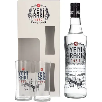 Brandy YENI RAKI 45% 0,7l + 2X SKLO (karton)