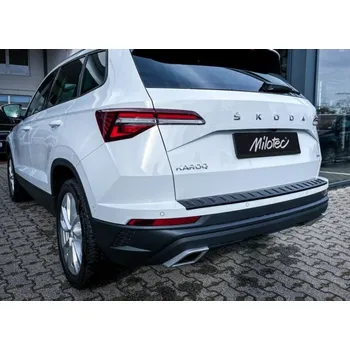 Koncovka výfuku Milotec "Dummy" koncovky výfuku pro Škoda Karoq, Facelift, Alu-brush