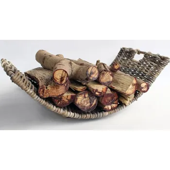 Hitra Ratanový koš na dřevo -kolébka