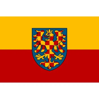 Vlajka Moravská vlajka 180x120 cm, karabinky (Trevíra - PES tkanina o hmotnosti 160 g/m2)